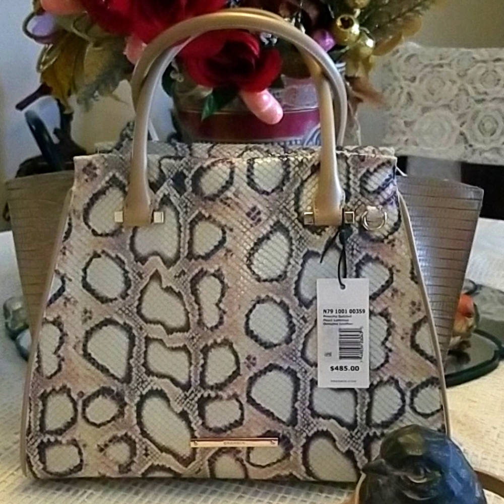 Brahmin handbags Priscilla Satchel  13inches wide